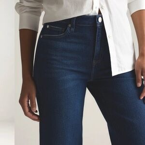 Quince Bella Stretch Relaxed Straight Jeans in Stormy Blue Women’s Size 29